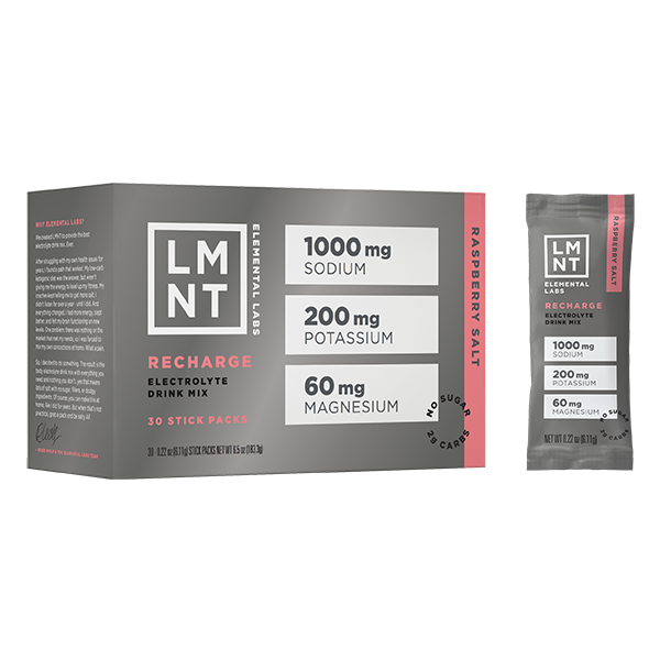 LMNT Recharge – Raspberry Salt 30 Servings
