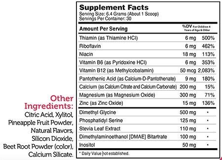 supplement facts