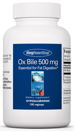 Ox Bile 500 mg 100 Capsules