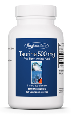 Taurine 500 mg 100 Capsules