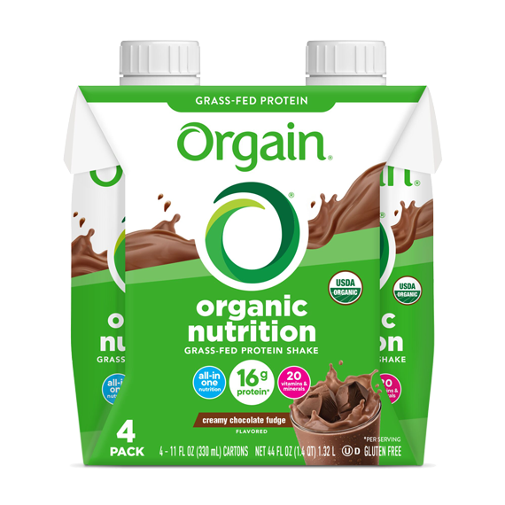 Organic Nutrition Shake Creamy Chocolate Fudge 4 Pack