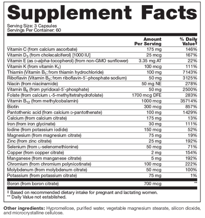 supplement facts