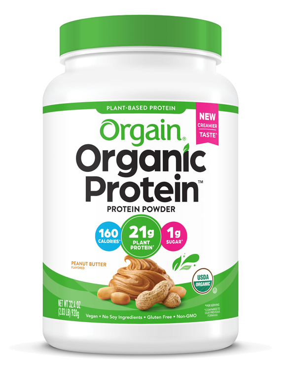 Organic Protein Powder Plant Based Peanut Butter 20 Servings