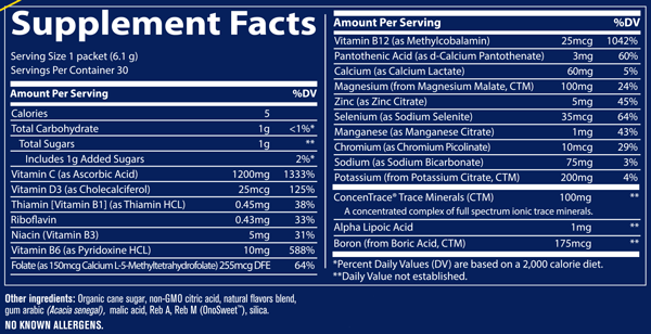 supplement facts