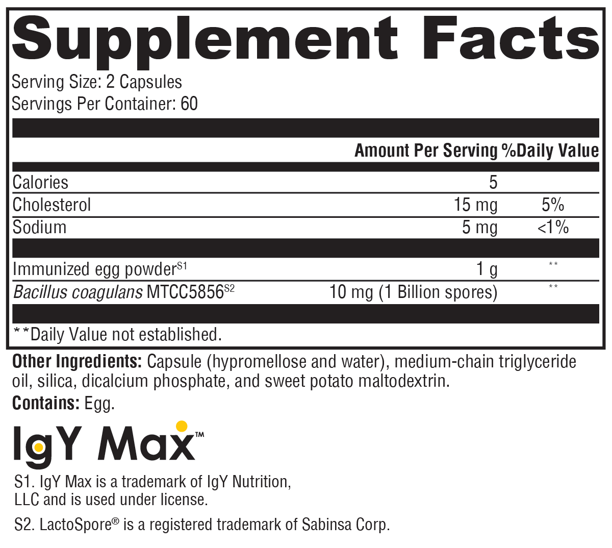 supplement facts