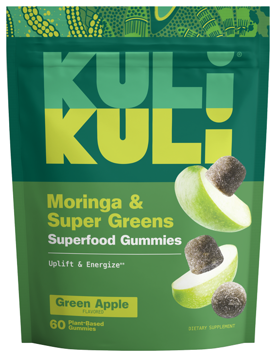 Moringa + Super Green Apple Gummies 60 Gummies