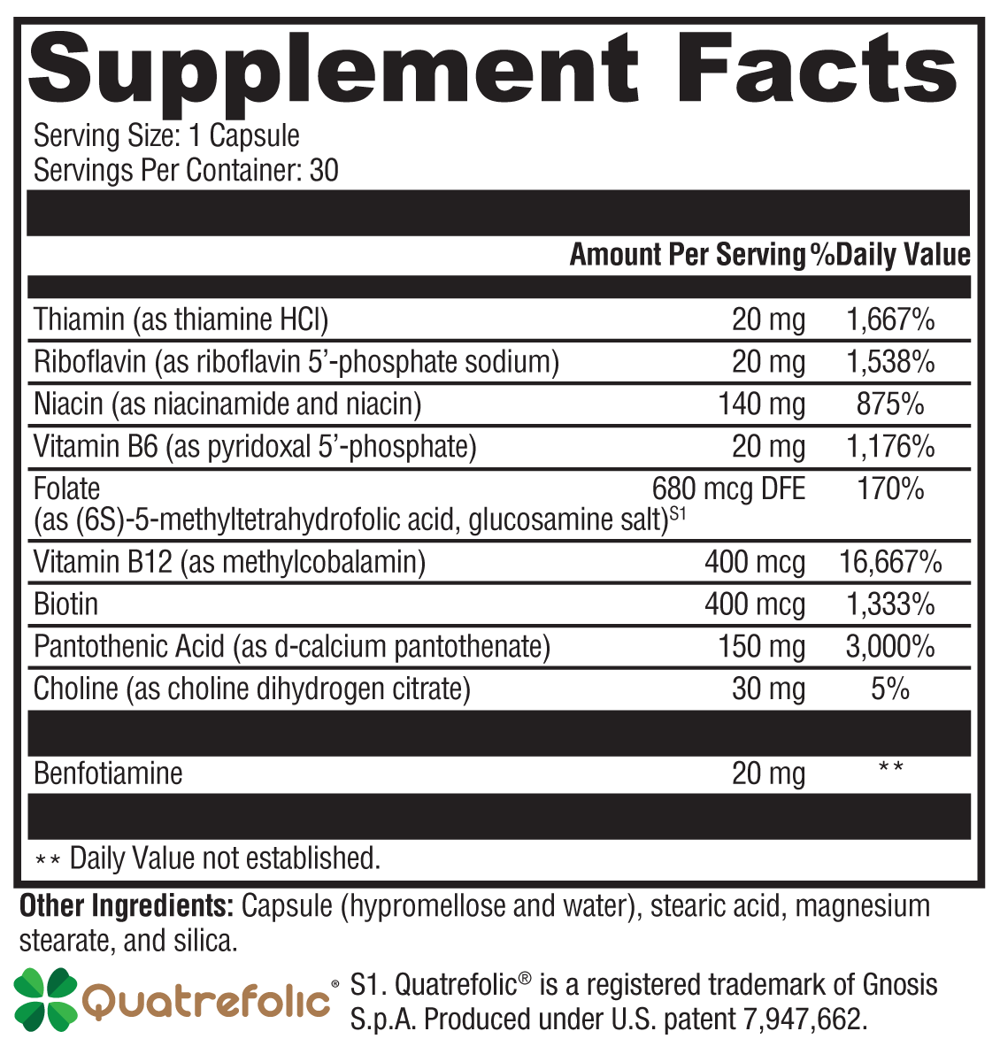 supplement facts