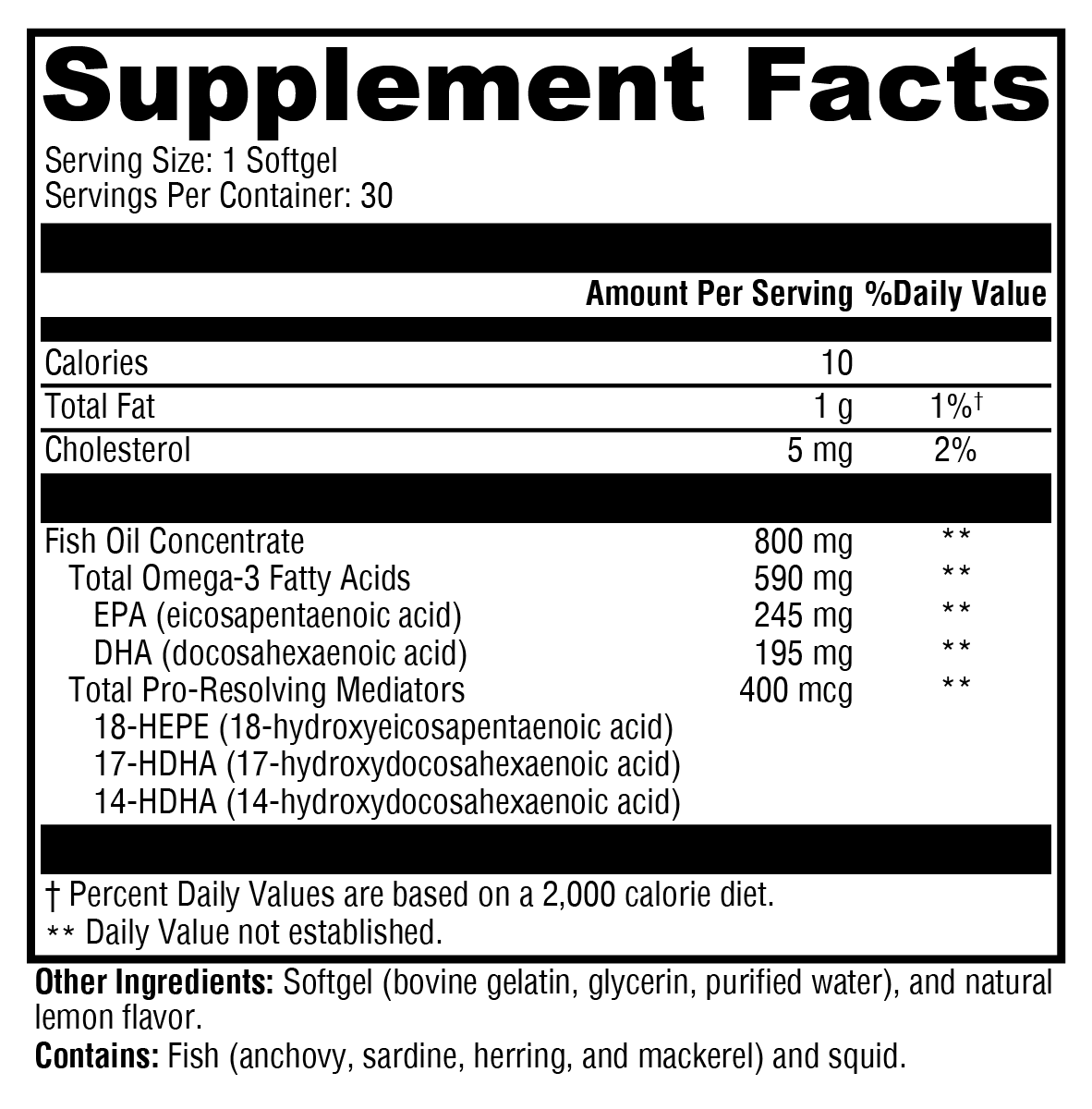 supplement facts