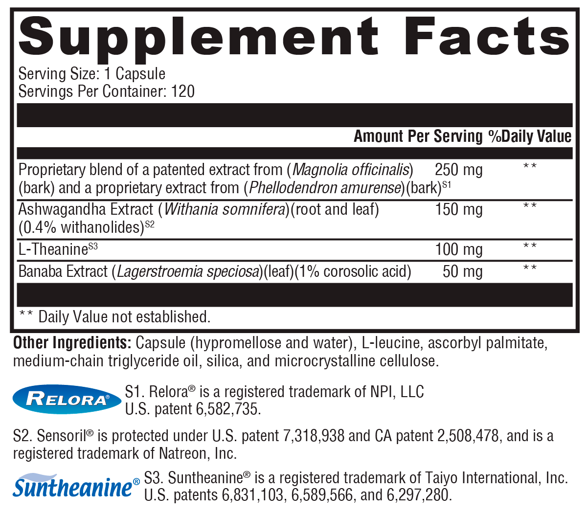 supplement facts